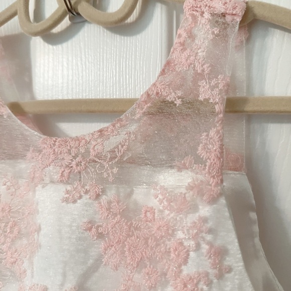 American Princess Coral and White Lace Dress - Picture 10 of 14